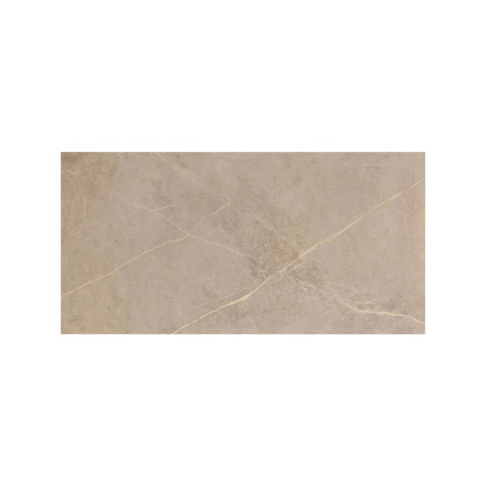 Beige marble-effect rectangular rimini ivory tile with subtle veining 60 x 120cm for flooring and walls