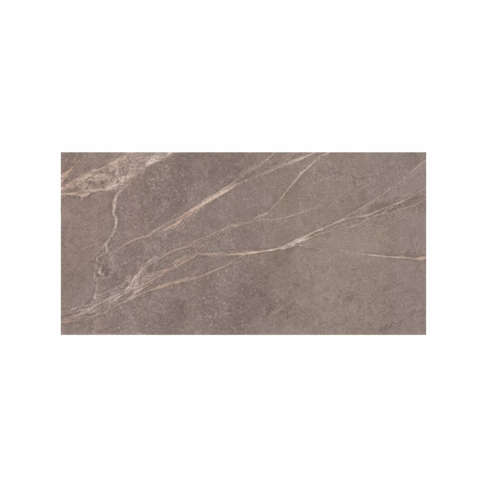 Rectangular gray stone tile rimini taupe 60 x 120cm with subtle beige veining for flooring and wall use