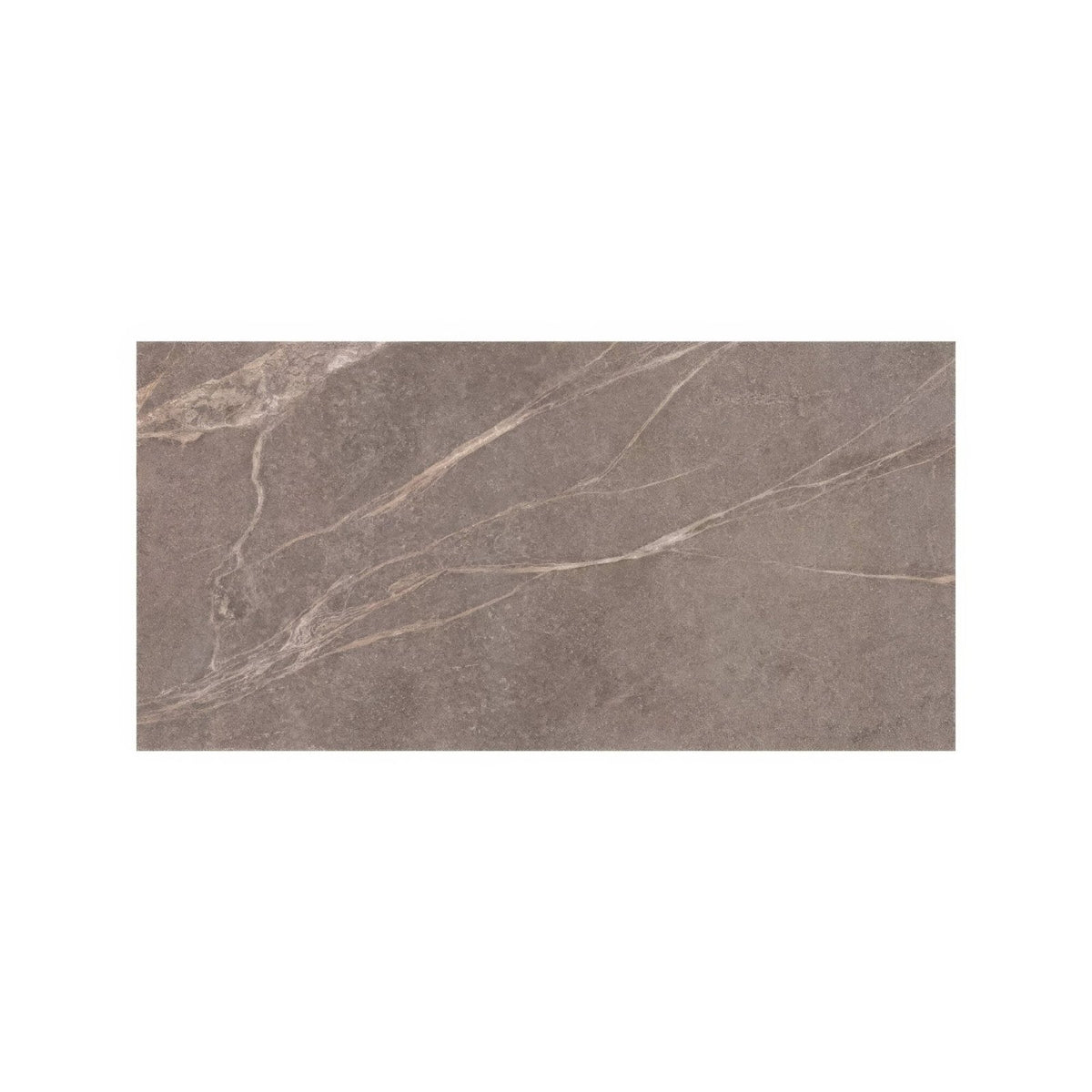 Rectangular gray stone tile rimini taupe 60 x 120cm with subtle beige veining for flooring and wall use