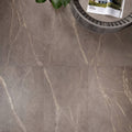 Rimini Taupe 60 x 60cm gray marble effect floor tiles with subtle beige veining for elegant flooring