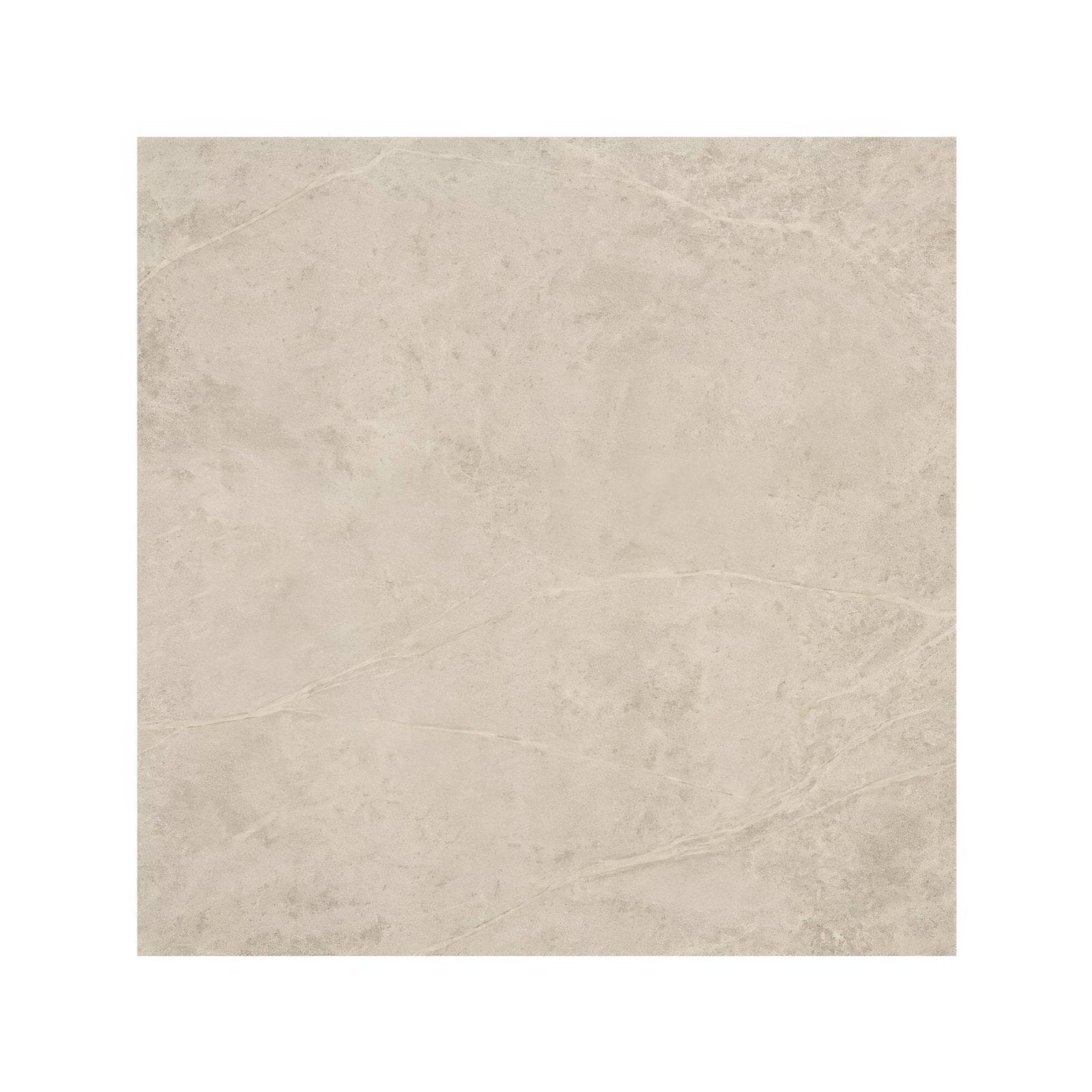 Beige marble effect square tile rimini white 60 x 60cm with subtle veining for elegant flooring or wall use