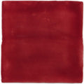 A square rioja field tile made of matte-finished ceramic in deep burgundy with subtle surface variations