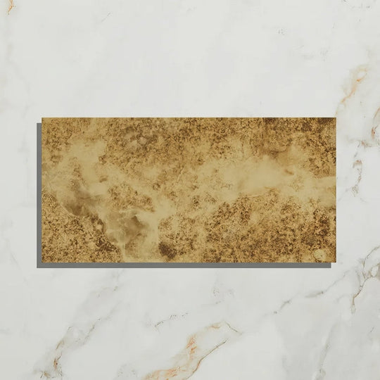 Rococo Glass Mirror Brass - alternate view