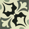 Rococo Light Grey, Dark Grey and Black on White