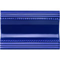 Royal Blue Plain Cornice Ceramic Wall Tile 152x75mm