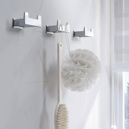 S Cube Robe Hook in Chrome - Origins Living, view 2