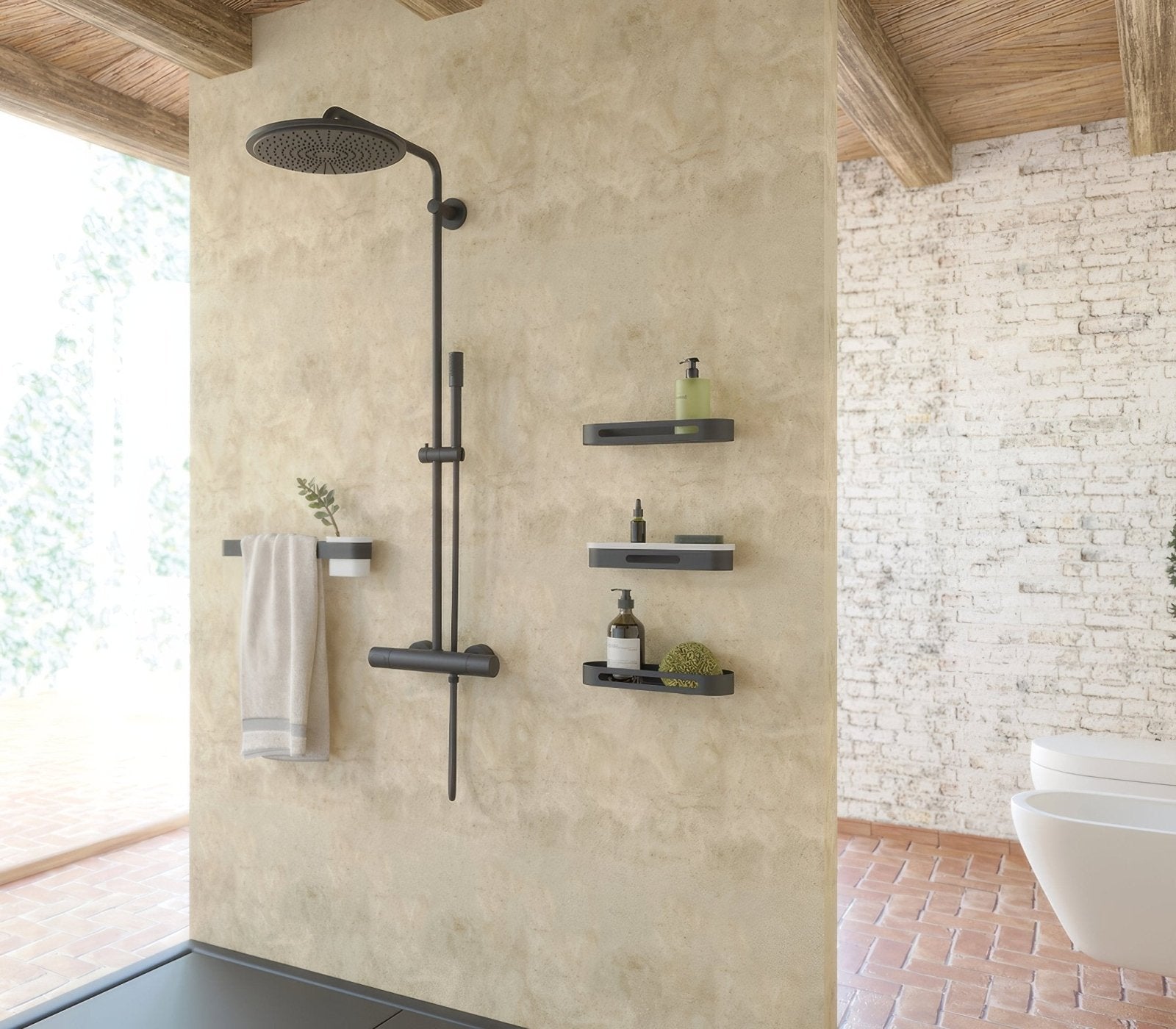 S5 Towel Rail 30cm – Black