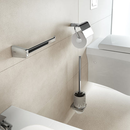 S6 Toilet Roll Holder with Flap in Chrome - Origins Living, view 2