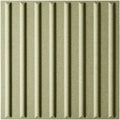 Olive-green textured sand tactile corduroy quarry tile 400x400mm with vertical ribbed design