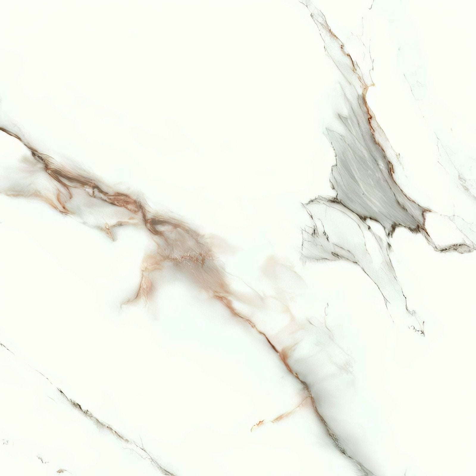 Sanford natural matt porcelain with white marble surface and elegant brown and gray veining for flooring and walls