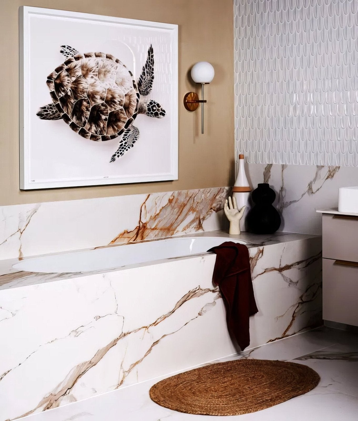 Sculpture Grande Porcelain Calacatta Maximus