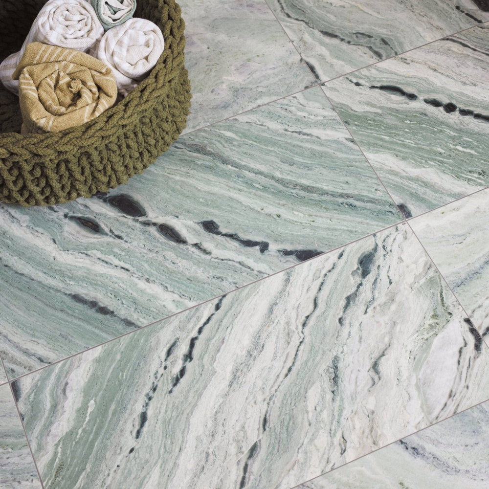 Seaspray Green Marble Rectangle Wall & Floor Tiles (30x60cm) | Hyperion ...