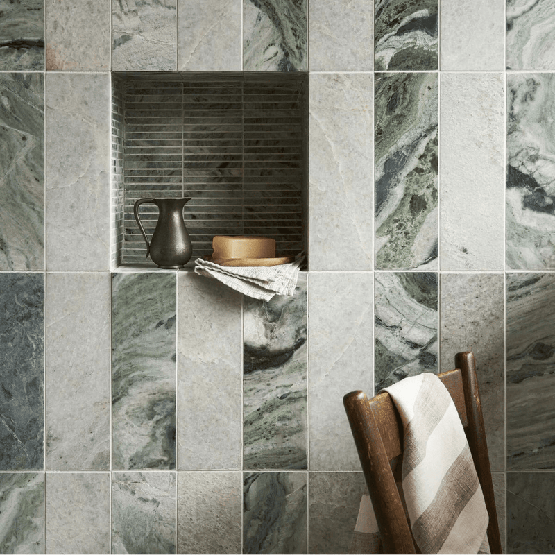 Seaspray Green Marble Tile 10 x 30cm