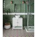 Seaton Ceramic Sea Cabbage in a bathroom setting