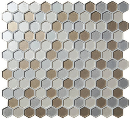 Selene Mini Hexagon Mixed Mosaic