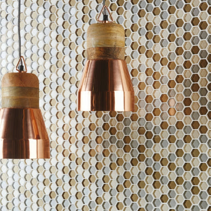 Selene Mini Hexagon Mixed Mosaic