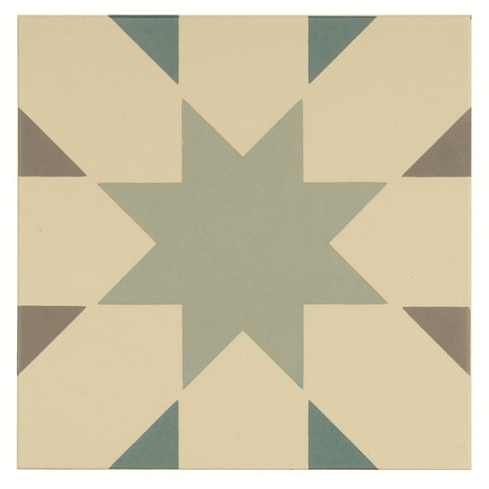 Seville Light Grey, Light Jade and Dark Jade on White - alternate view