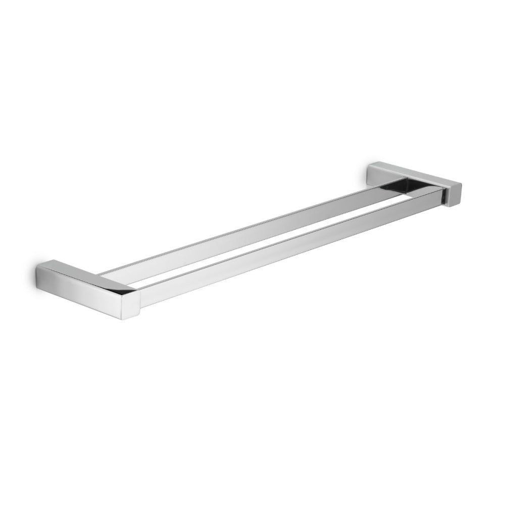 Spluga Double Towel Rail 55cm in Chrome - Origins Living