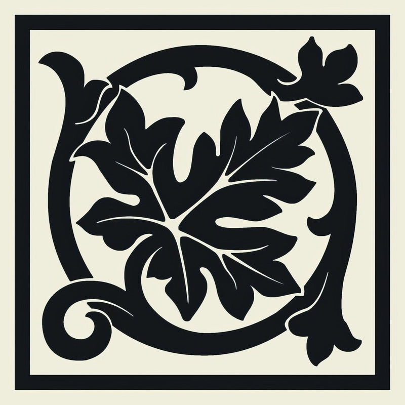 Shaftesbury Corner Black on Dover White