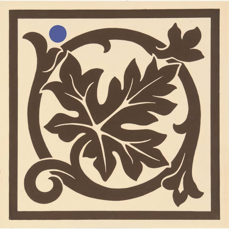 Shaftesbury Corner Brown on White