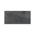 Shale black 30 x 60cm dark gray rectangular tile with textured stone-like surface and natural veining