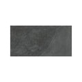 Dark gray shale black rectangular tile 60 x 120cm with a textured stone-like surface for flooring and walls