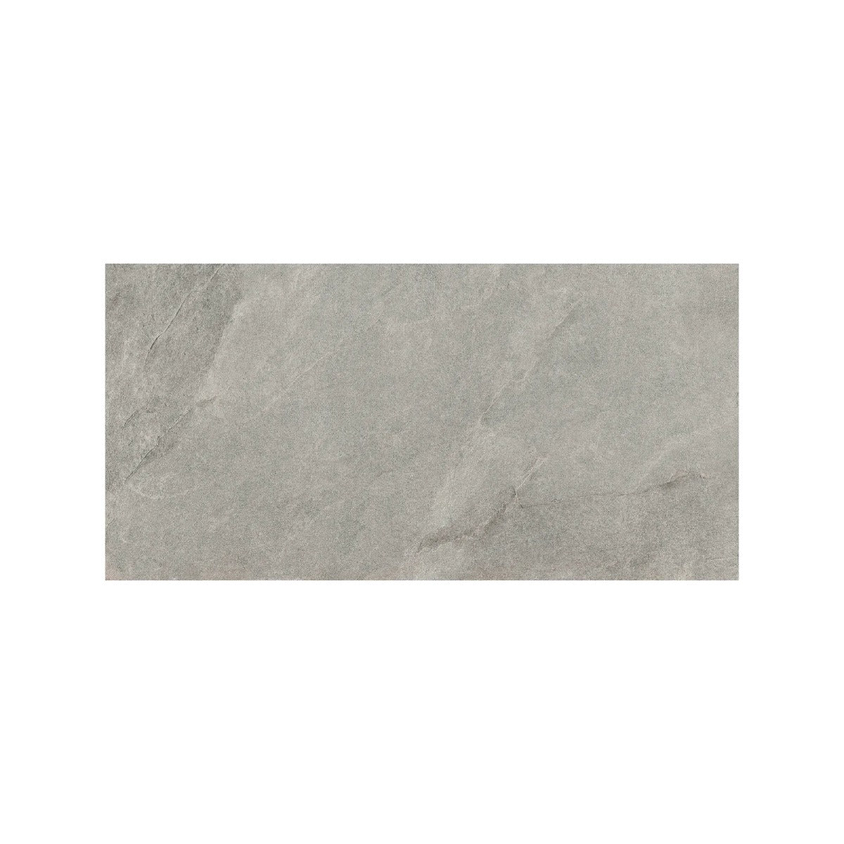 Shale light grey 30 x 60cm gray stone-effect ceramic tile with subtle veining and a matte finish