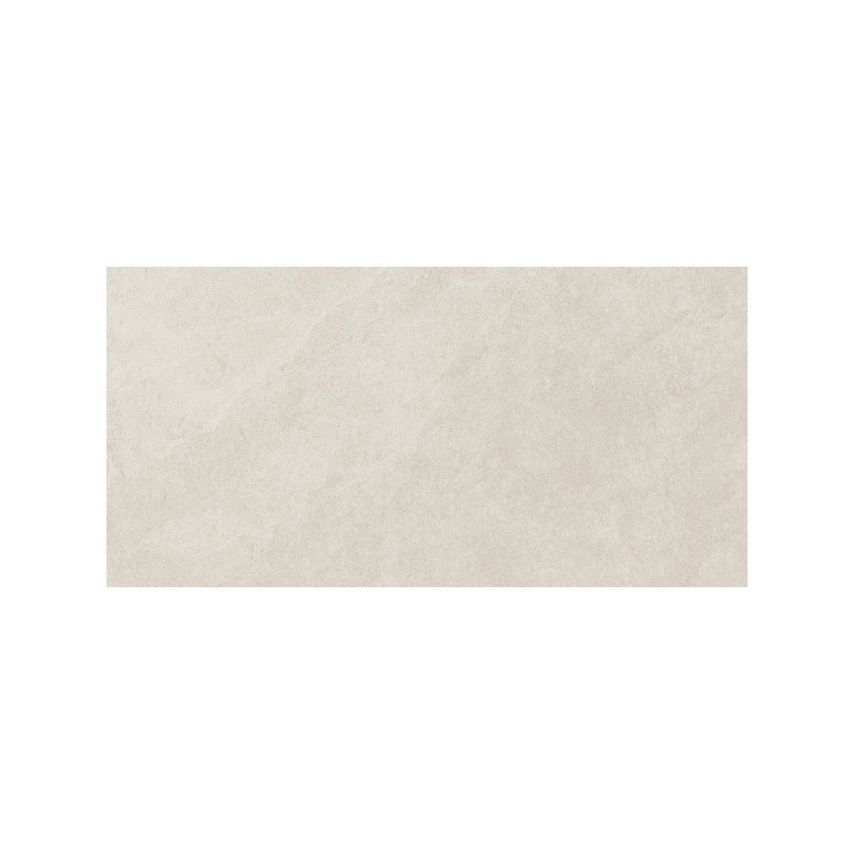 Beige rectangular shale white 60 x 120cm tile with subtle mottled texture ideal for walls and floors