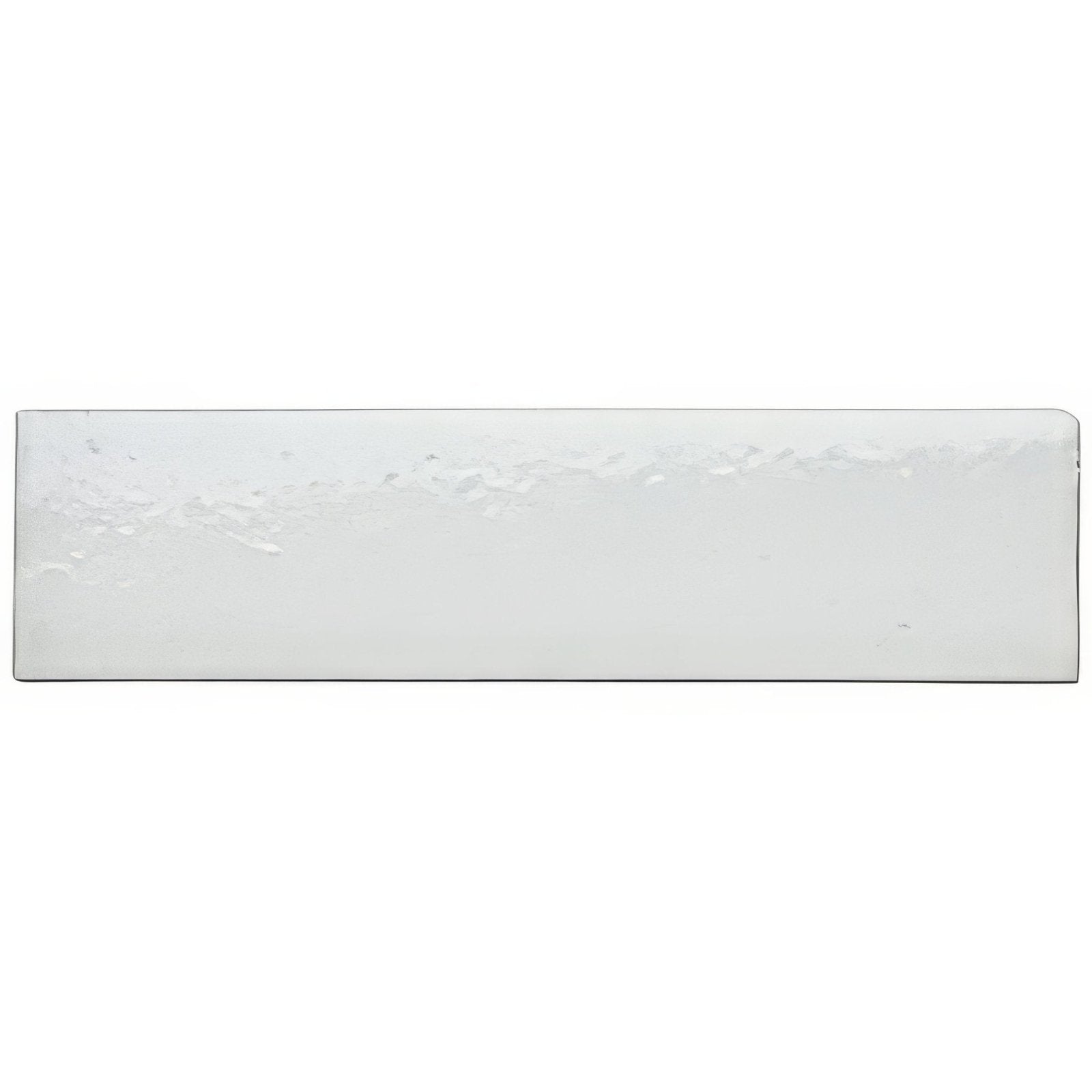Shell smooth brick tile featuring white rectangular shapes with a textured uneven surface and subtle gray undertones