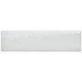 Shell smooth brick tile featuring white rectangular shapes with a textured uneven surface and subtle gray undertones