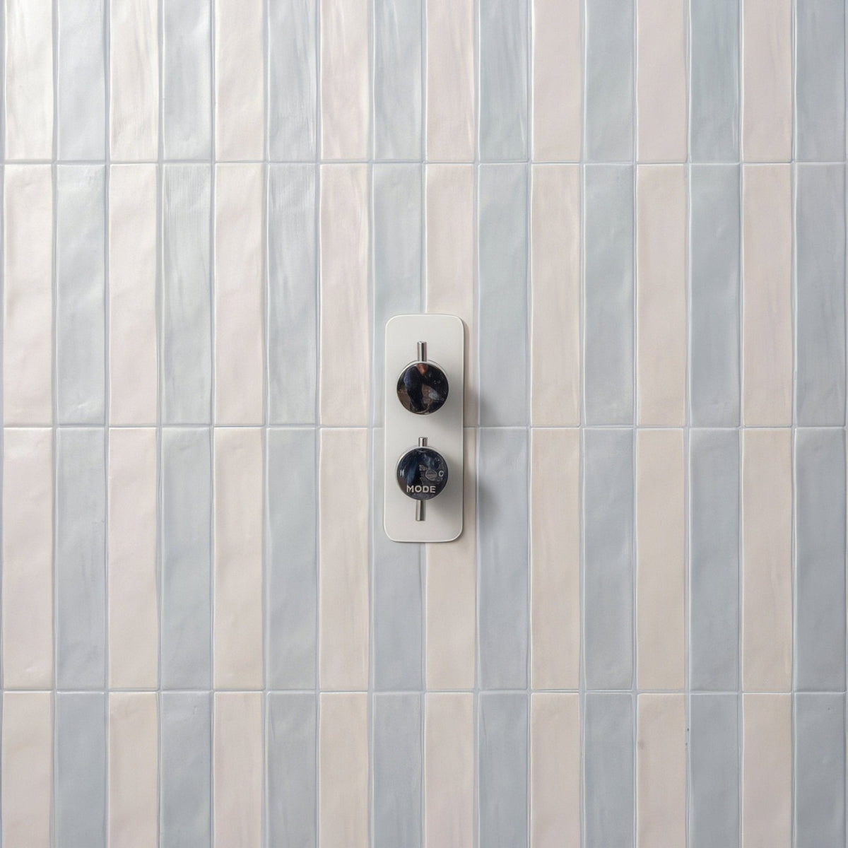 Sherbet Blue Brick 5x25cm in a bathroom setting (2)