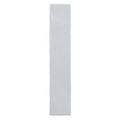 A sleek sherbet blue brick ceramic tile 5x25cm with a smooth glossy finish and slightly rounded edges