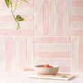 Sherbet Pink Brick 5x25cm – close-up detail