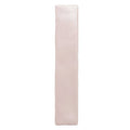 A sleek translucent pink rectangular sherbet pink brick 5x25cm with a smooth slightly glossy finish