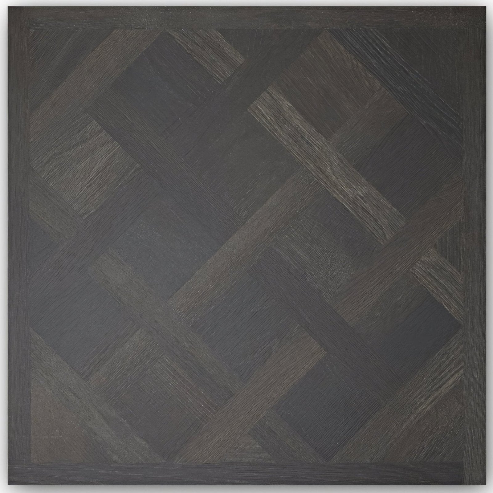 Dark gray wood parquet floor in herringbone pattern sherwood black 80 x 80cm wood planks flooring