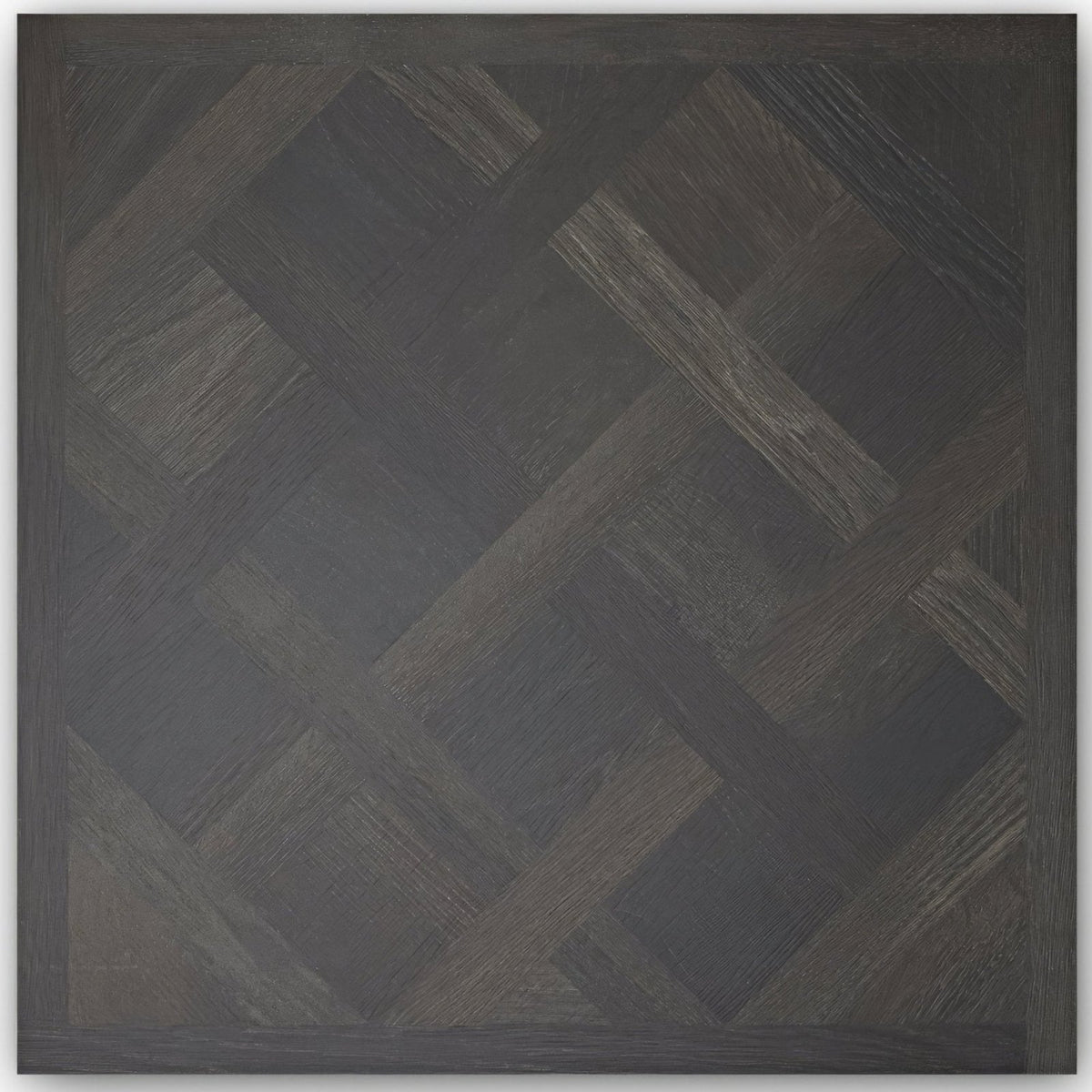 Dark gray wood parquet floor in herringbone pattern sherwood black 80 x 80cm wood planks flooring
