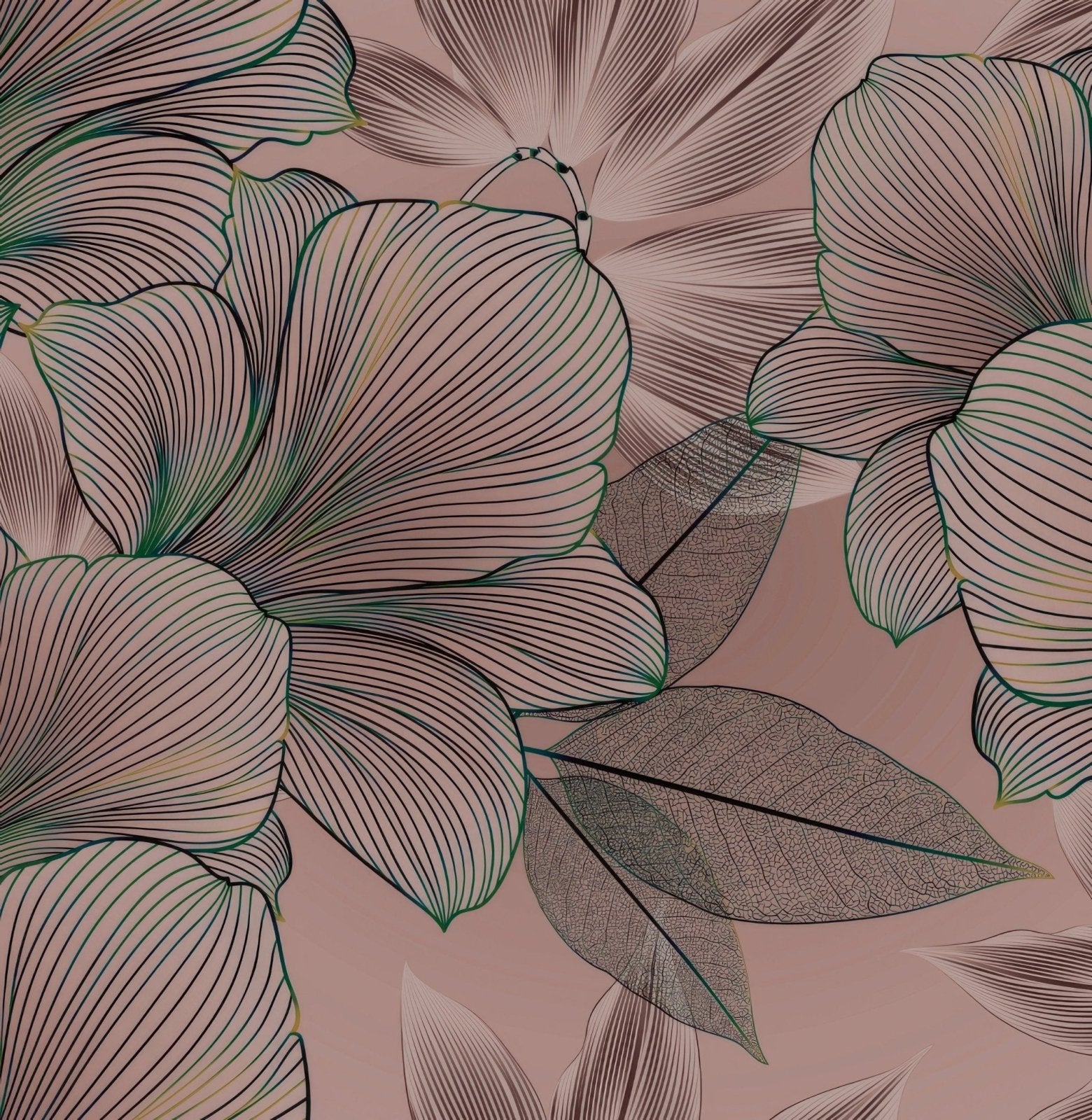 Shower Panel Art Deco Lilies