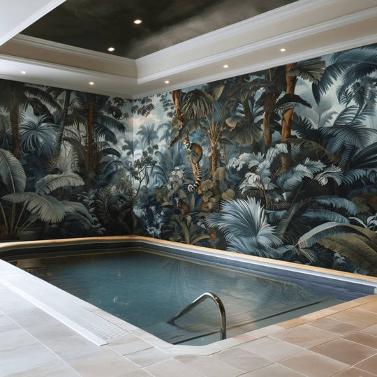 Shower Panel Blue Jungle