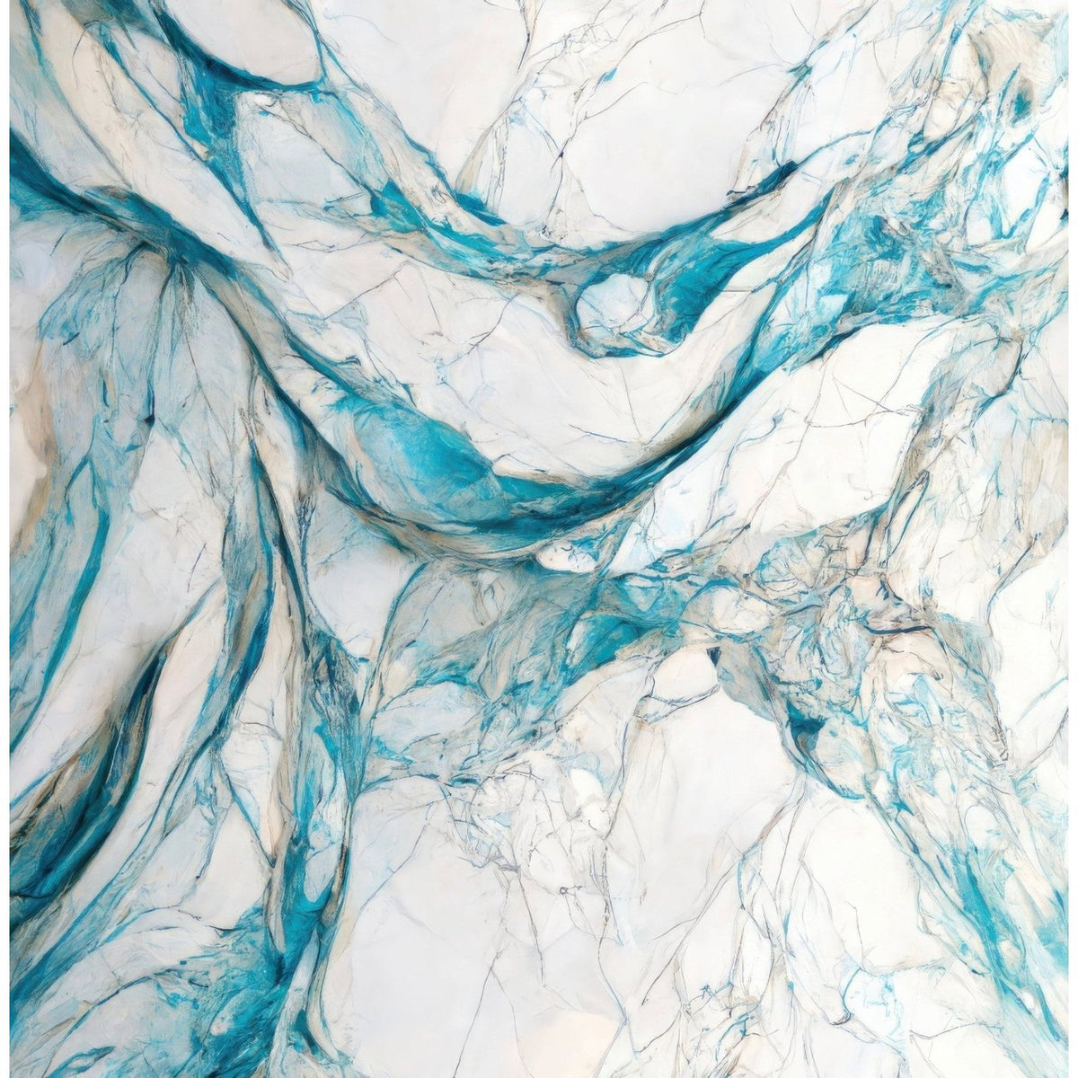 Shower panel blue lamura marble with flowing translucent blue and white marbled patterns and delicate veining
