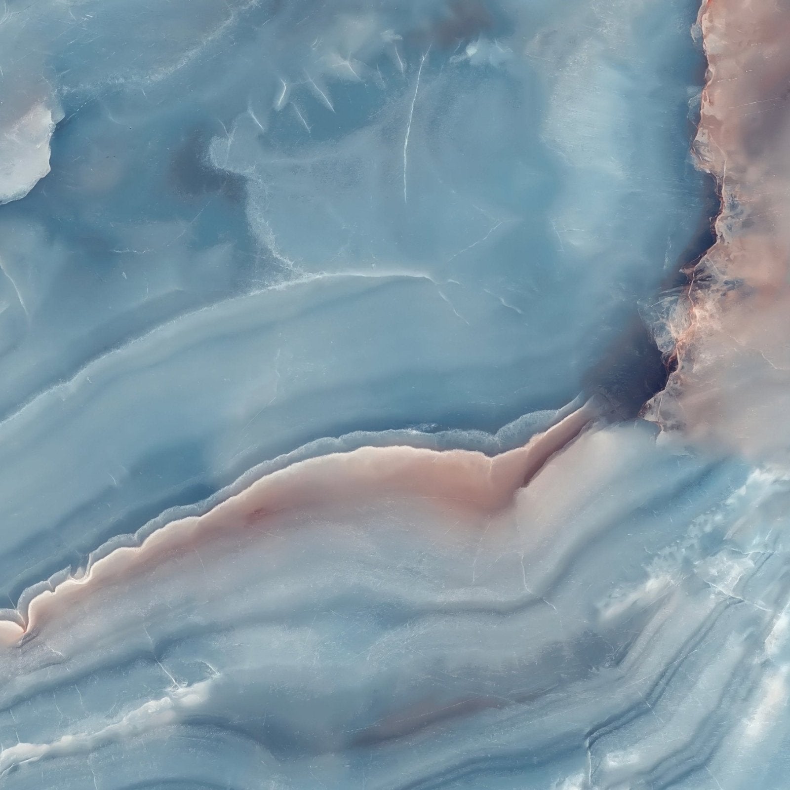 Shower Panel Blue Ocean Marble