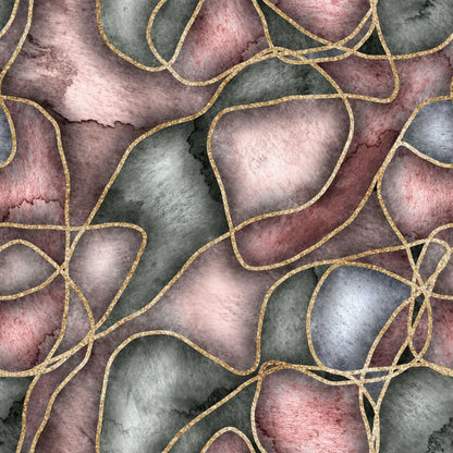 Shower Panel Blush Gold Curves