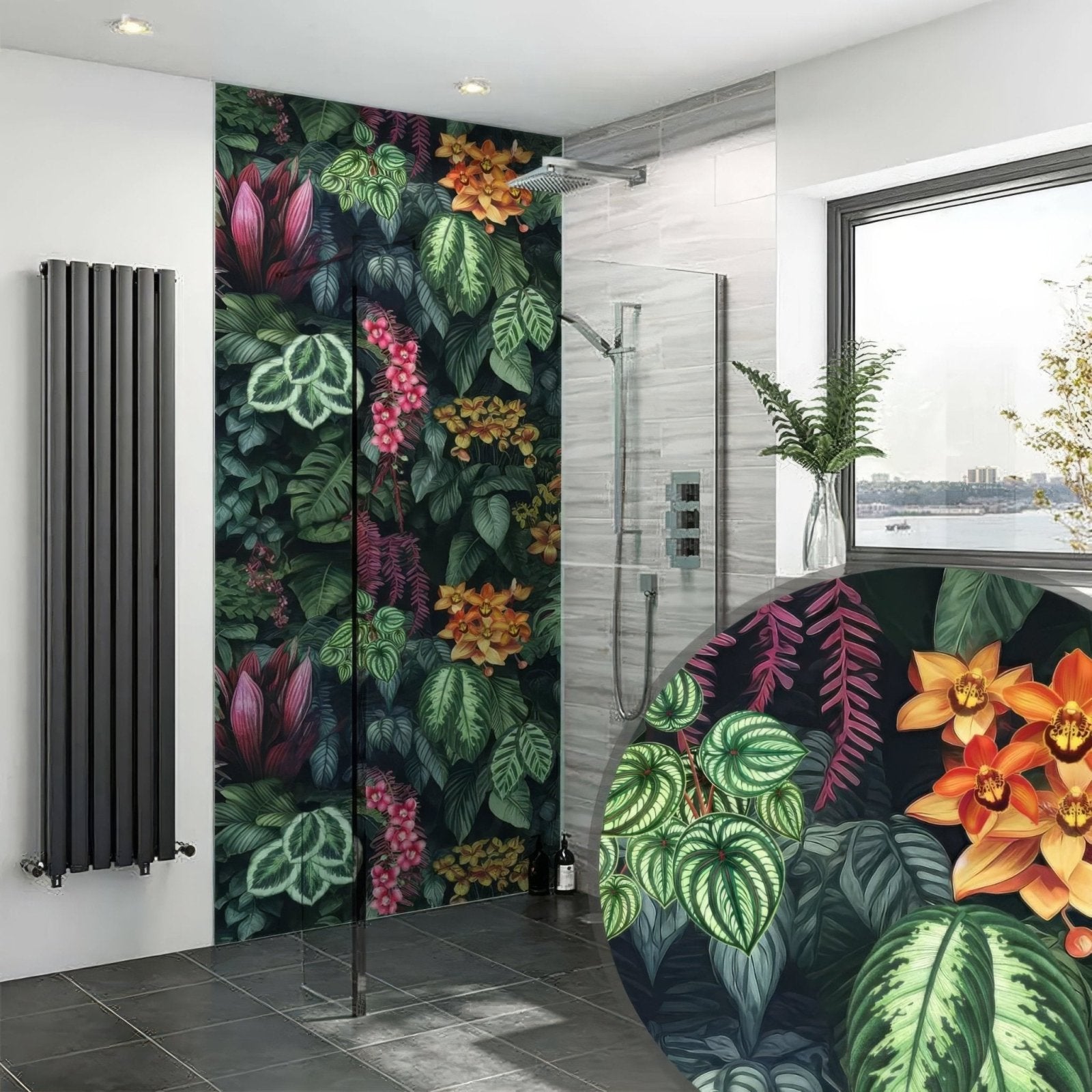 Shower Panel Botanical Plant