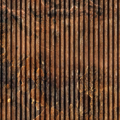 Shower Panel Copper Concrete Slat Wall