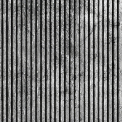 Shower Panel Grey Concrete Slat Effect