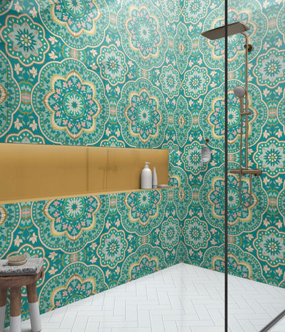 Shower Panel Indian Floral Manadala