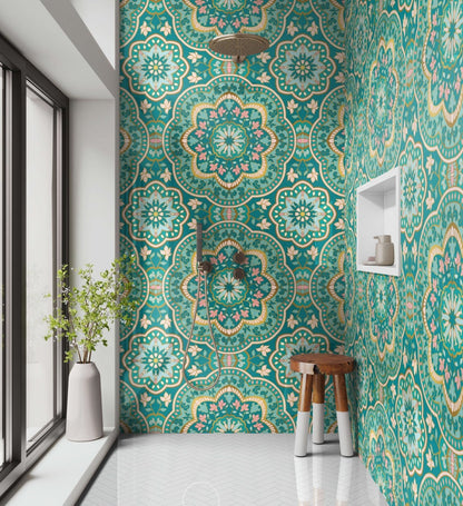 Shower Panel Indian Floral Manadala