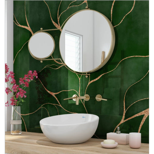 Shower Panel Kintsugi Green
