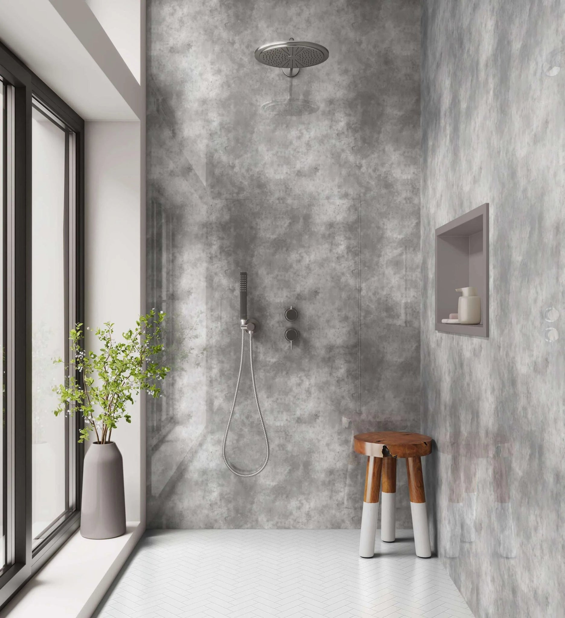 Shower Panel Smokey Marble