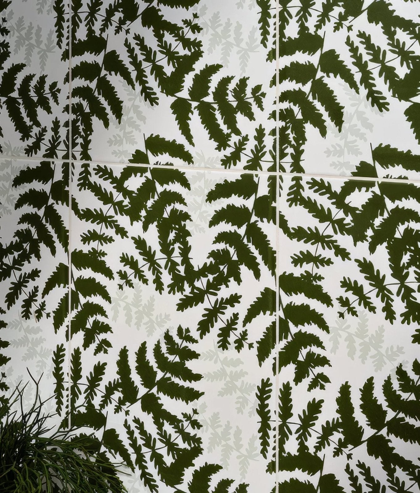 Silk Screen Ceramic Fernery