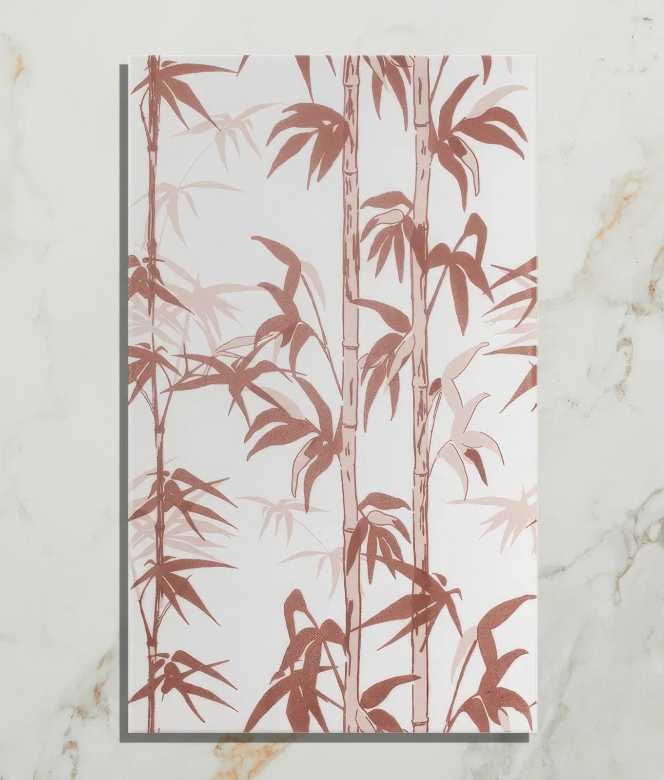 Silk Screen Ceramic Lantau Bamboo Chocolate